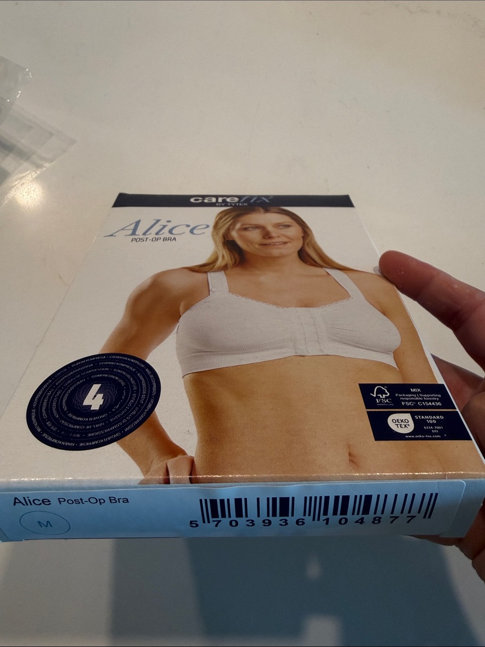 Carefix Alice Seamless Post-Op Bra - White